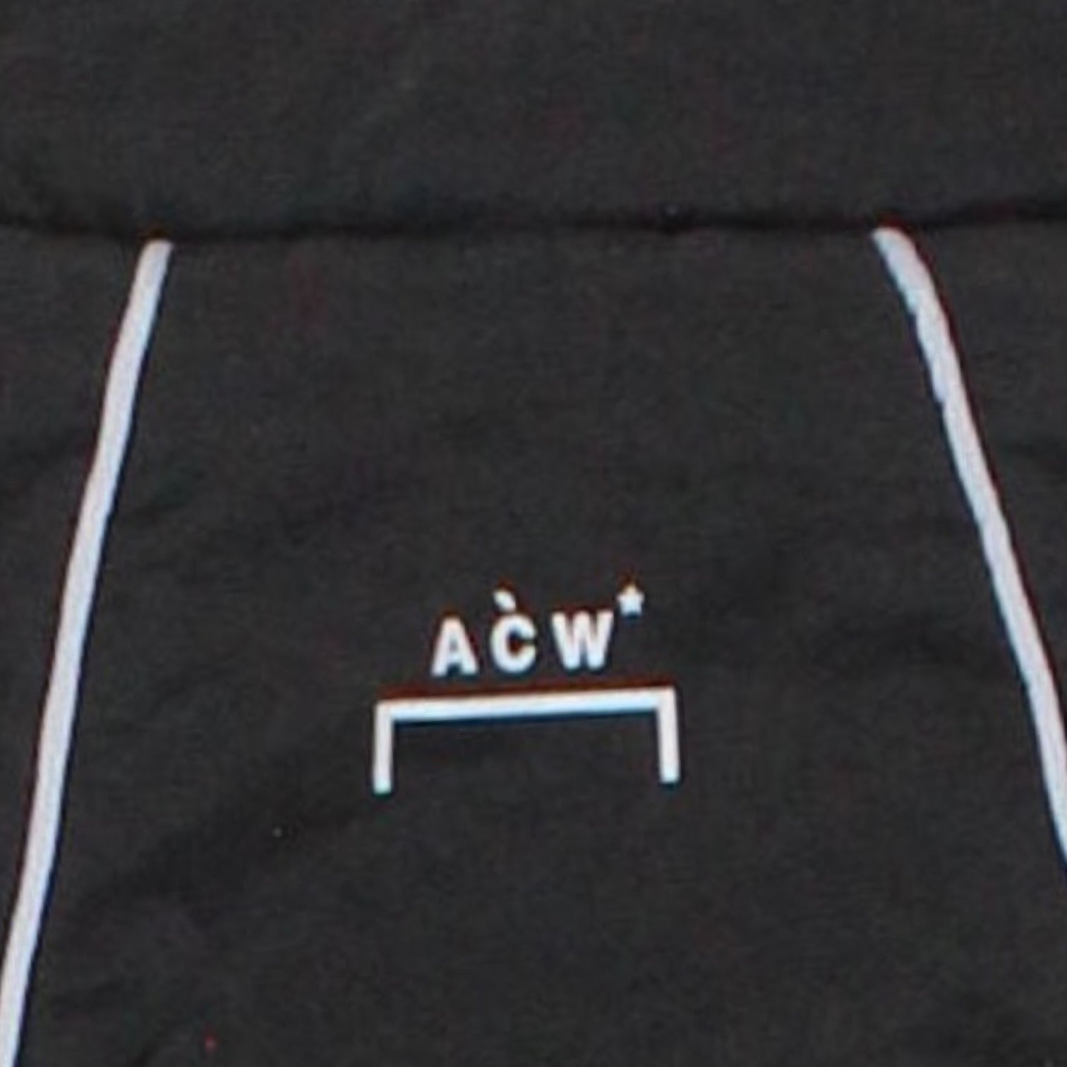 A Cold Wall Black Quarter Zip Piping Jacket