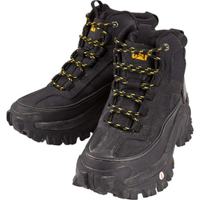 CAT Black Waterproof Nubuck Boots