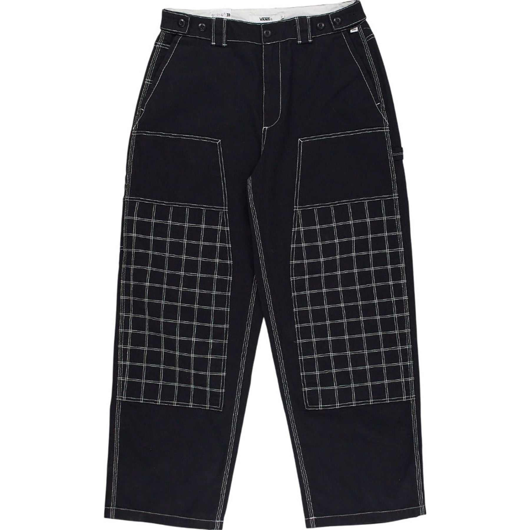 Vans Black Check Cargo Pants