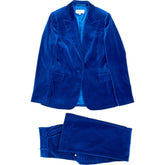 Reiss Blue Velvet Suit Set