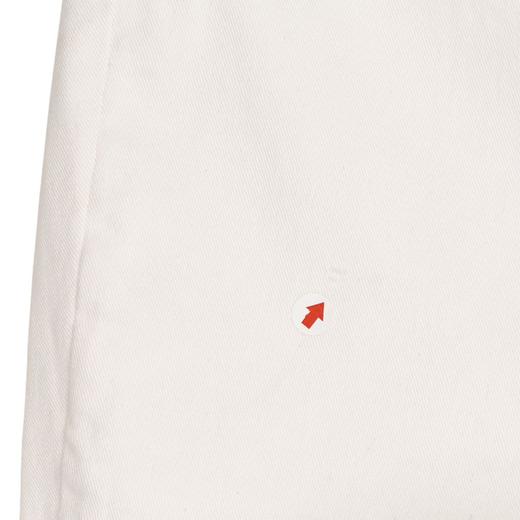 NRBY White Cotton Ankle Crop Trousers