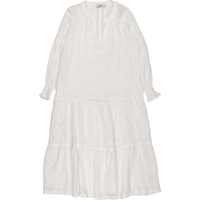 NRBY White Linen Midi Dress