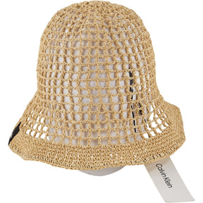 Calvin Klein Beige Holiday Crochet Hat