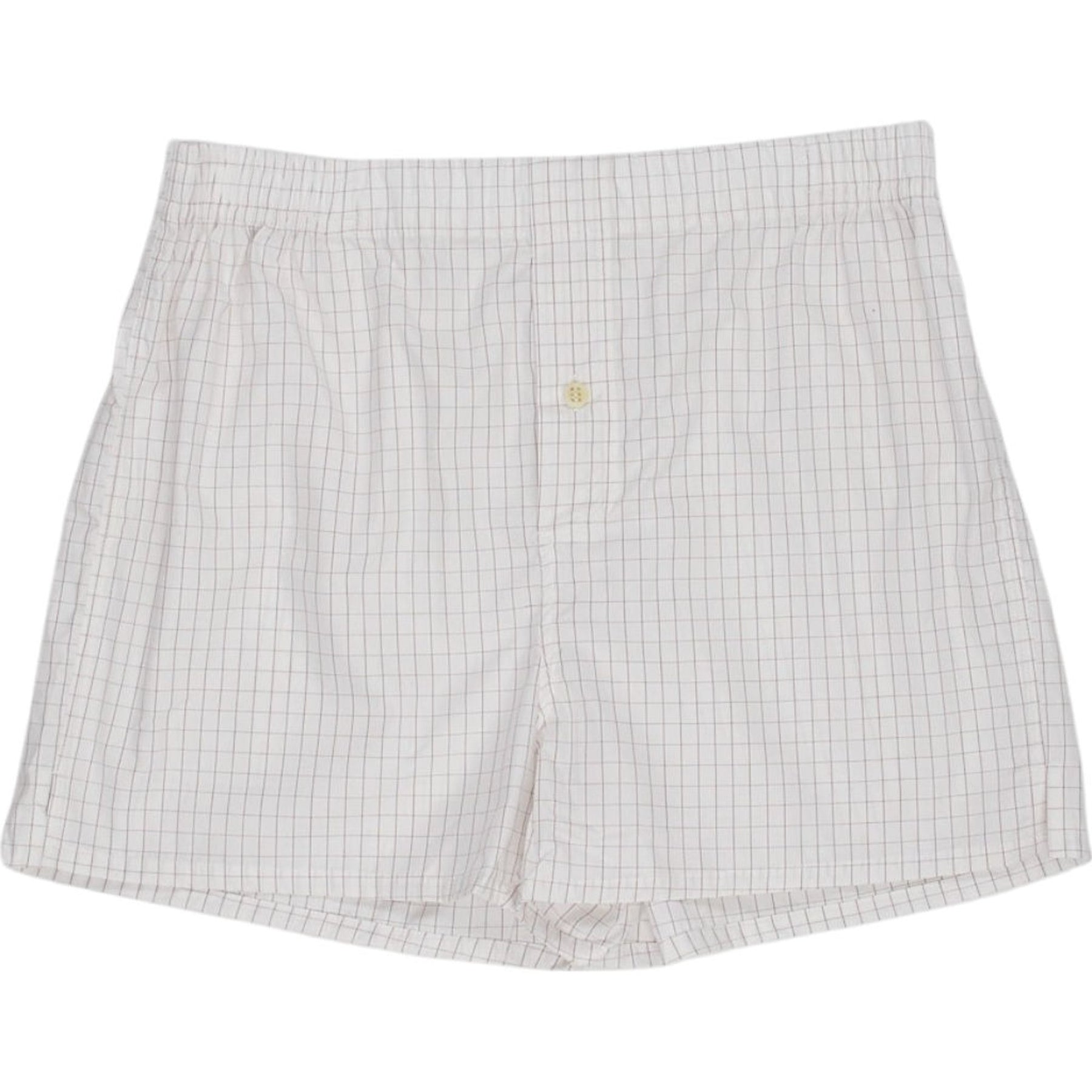 Hamilton + Hare Cream Check Boxers L