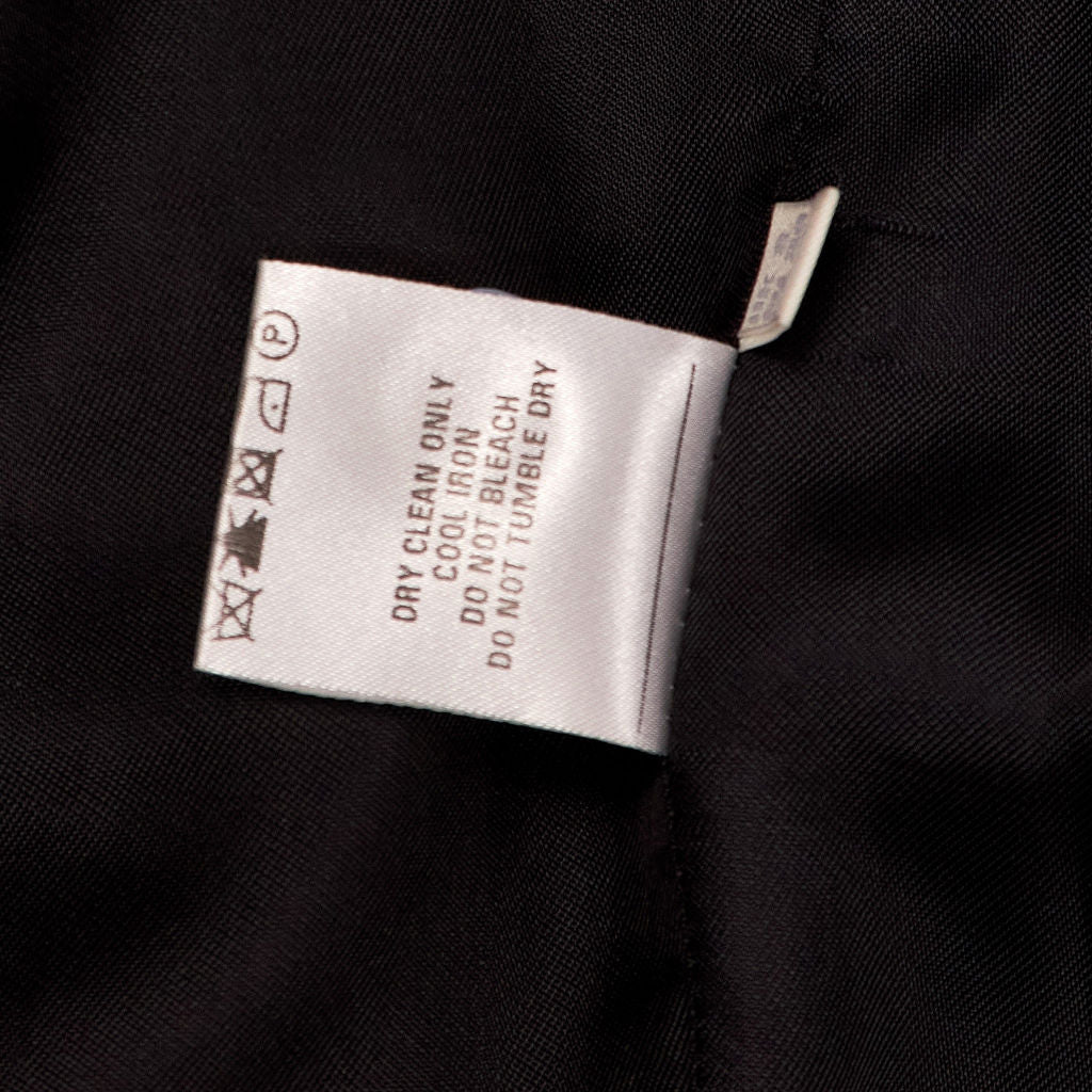 Whistles Black Herringbone Wool Coat