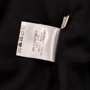 Whistles Black Herringbone Wool Coat