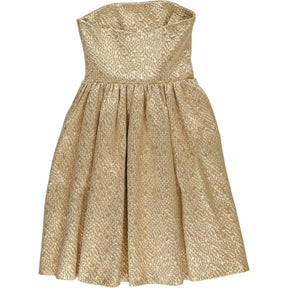 Armand Basi Gold Strapless Dress