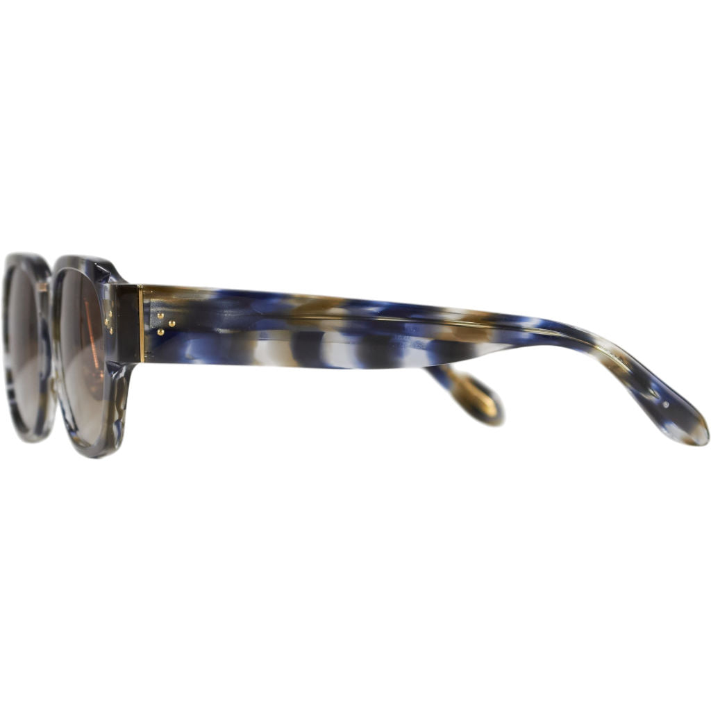 Linda Farrow Blue Tortoishell Ramon Sunglasses