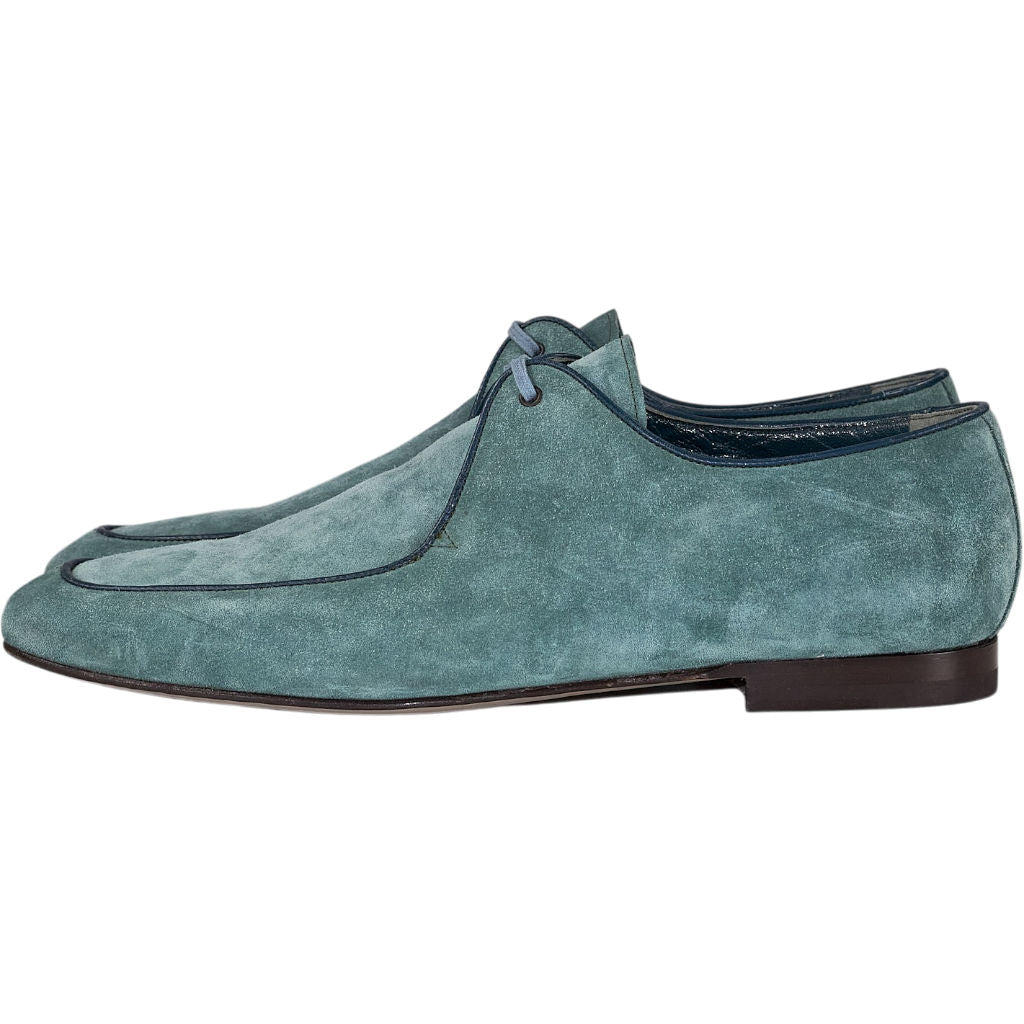 Manolo Blahnik Green Suede Shoes