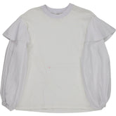 Mother of Pearl White Ruffle Sleeve Top Medium
