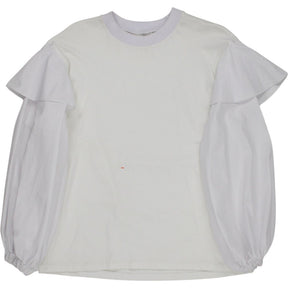 Mother of Pearl White Ruffle Sleeve Top Medium
