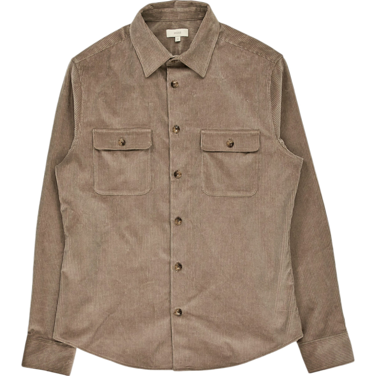 Moss Brown Corduroy Overshirt