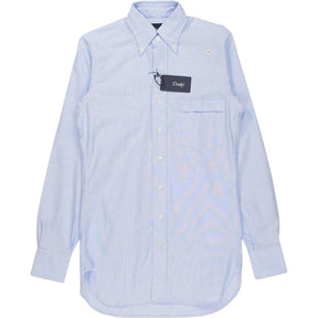 Drake's Blue Button Down Oxford Shirt
