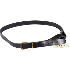 YMC Black Leather Belt