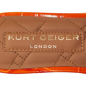 Kurt Geiger Orange Croc Print Chelsea Sandals
