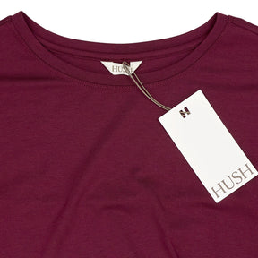 Hush Maroon Trinity Jersey Midi Dress
