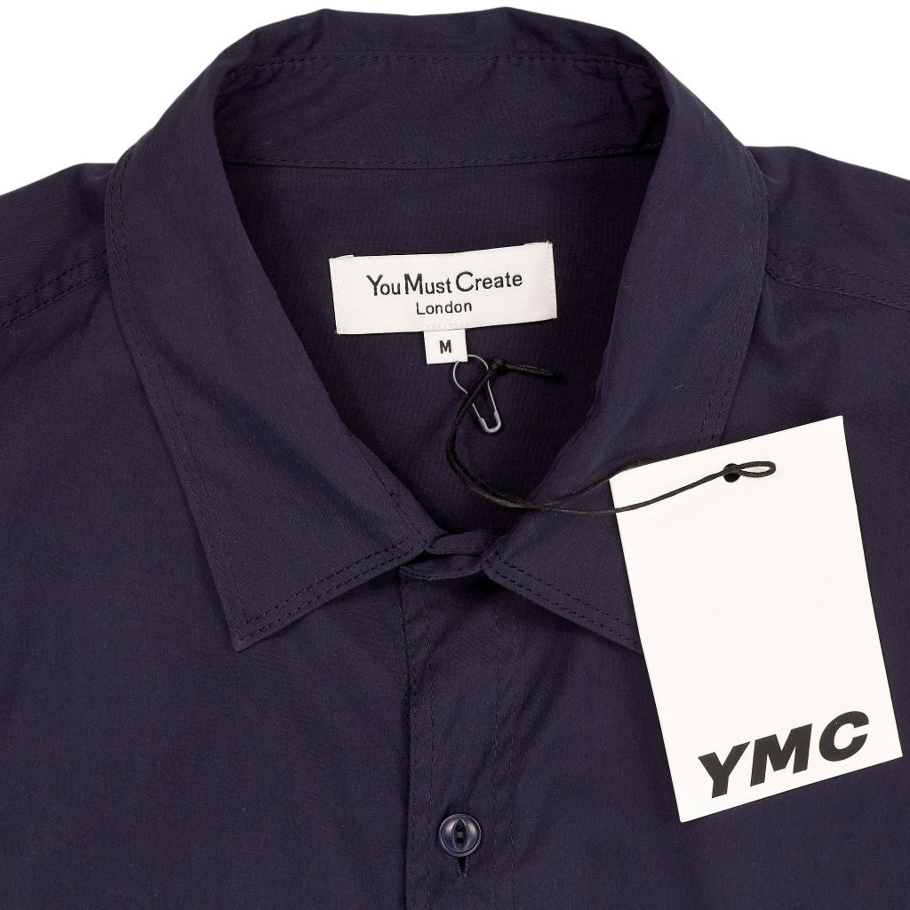 YMC Navy Cotton-Blend Shirt
