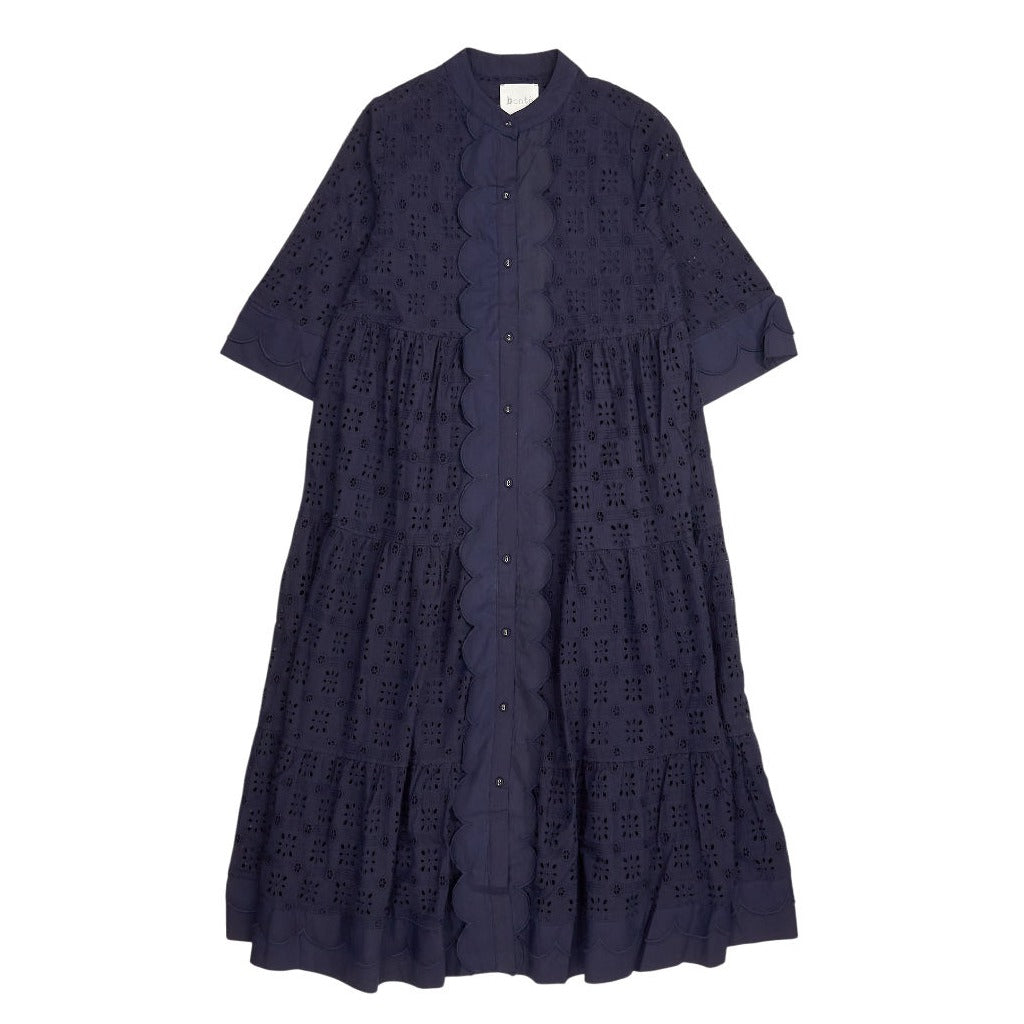 Bonté Navy Koko Schiffly Dress