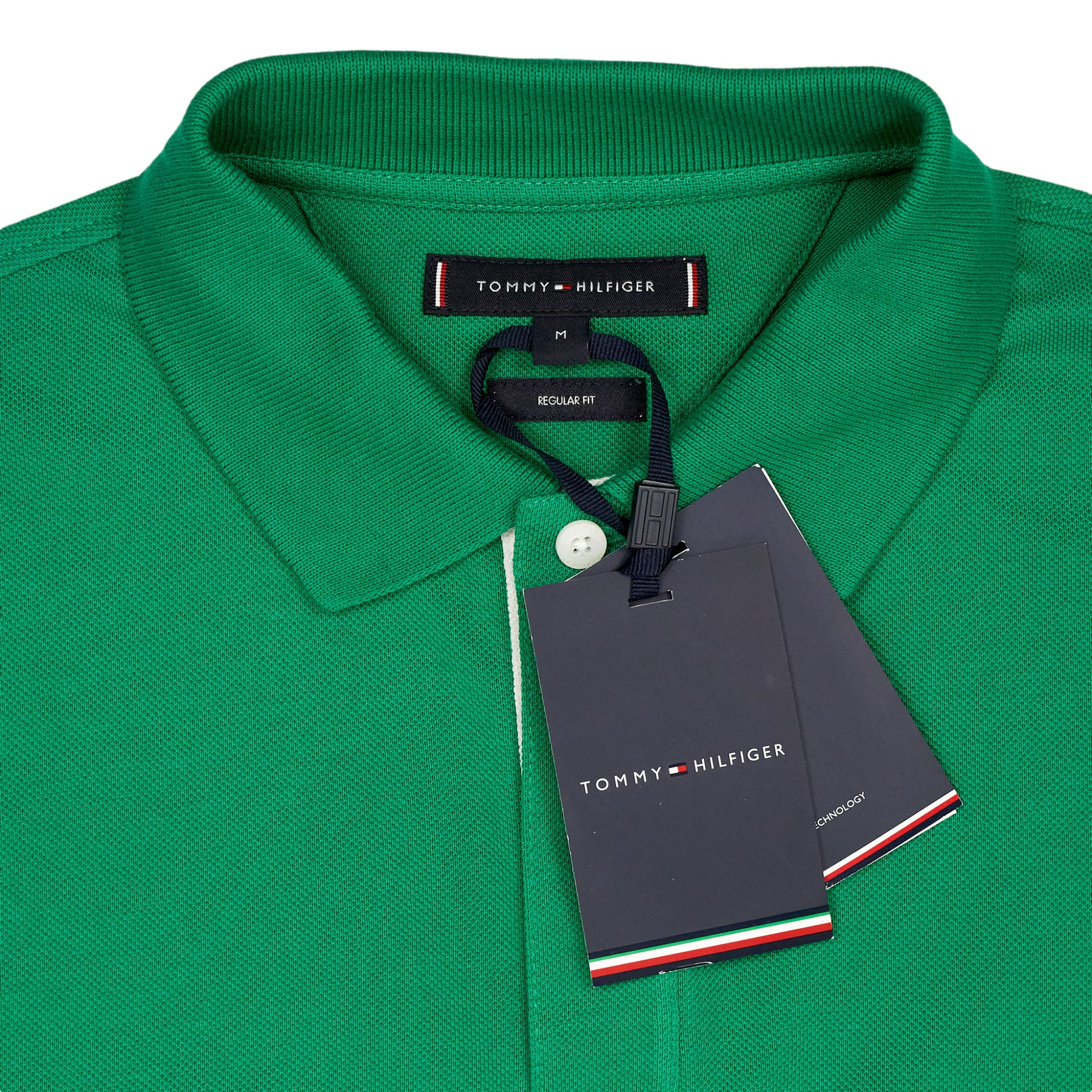 Tommy Hilfiger Green Monotype Placket Reg Polo