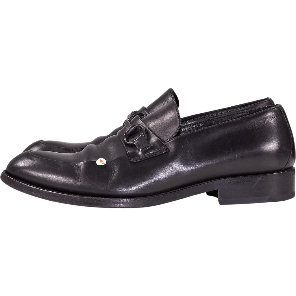Gucci Black Leather Loafers