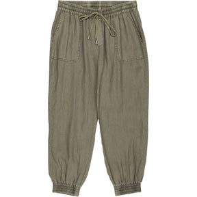 Hush Green Monaco Linen Joggers