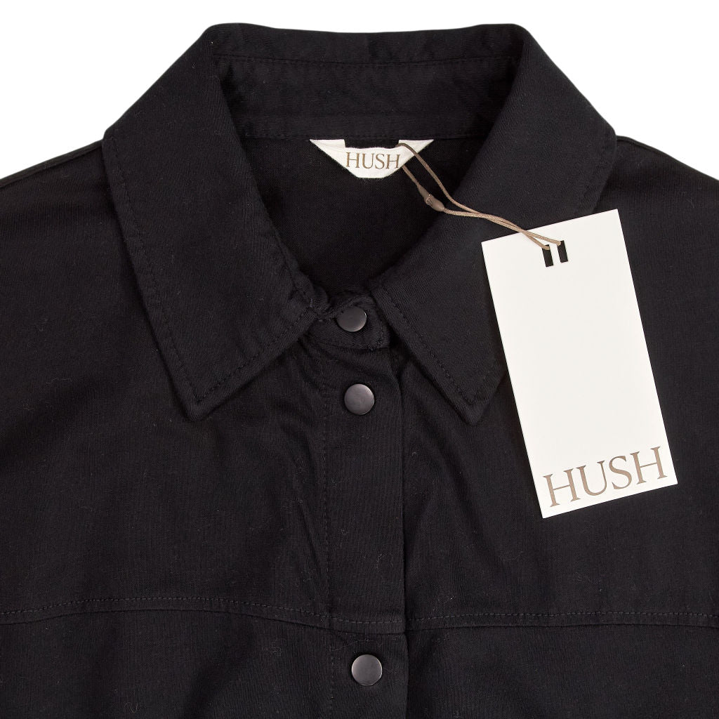 Hush Black Short Sleeve Wide Leg Jumpsuit