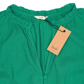 Hush Green Clara Textured Blouse