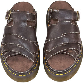 Dr. Martens Brown Maxxy Slide Sandals