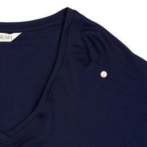 Hush Midnight Gillian V Neck Longline Top
