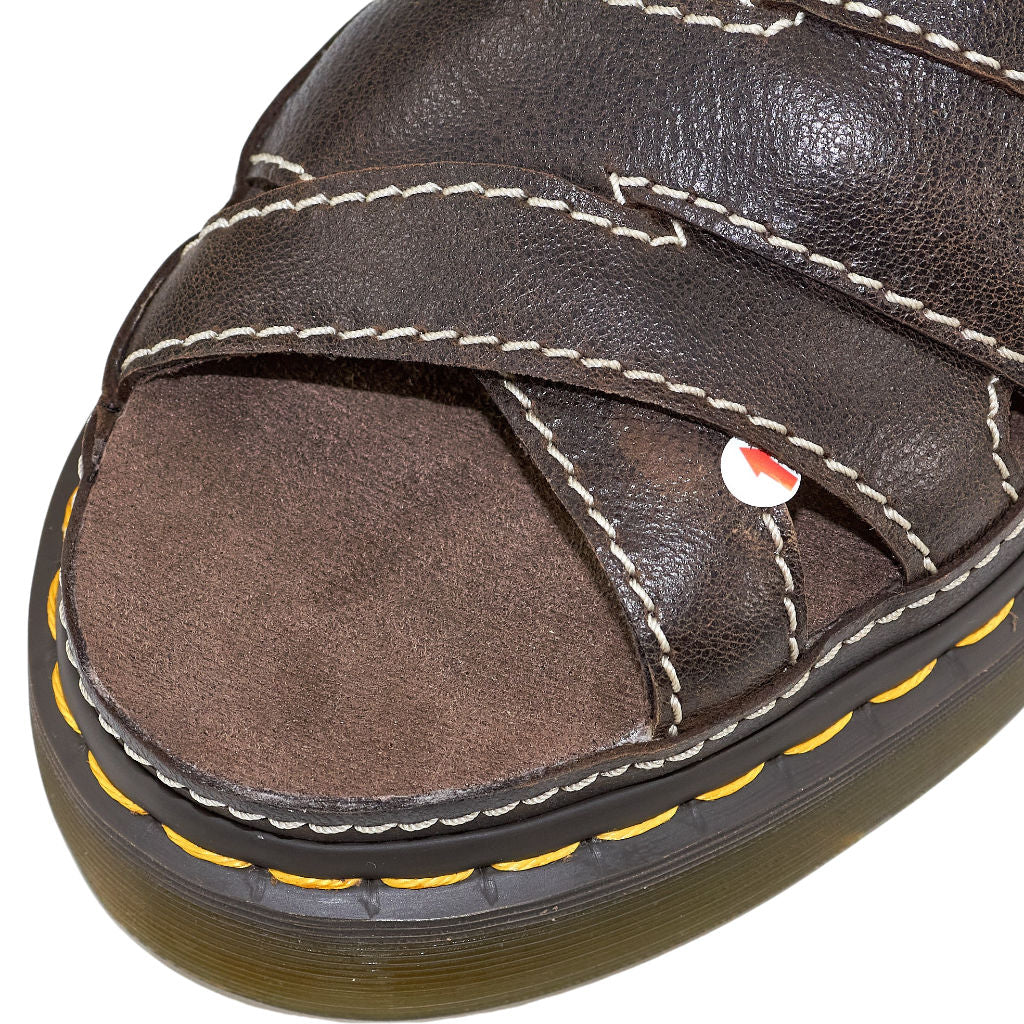 Dr. Martens Brown Maxxy Slide Sandals