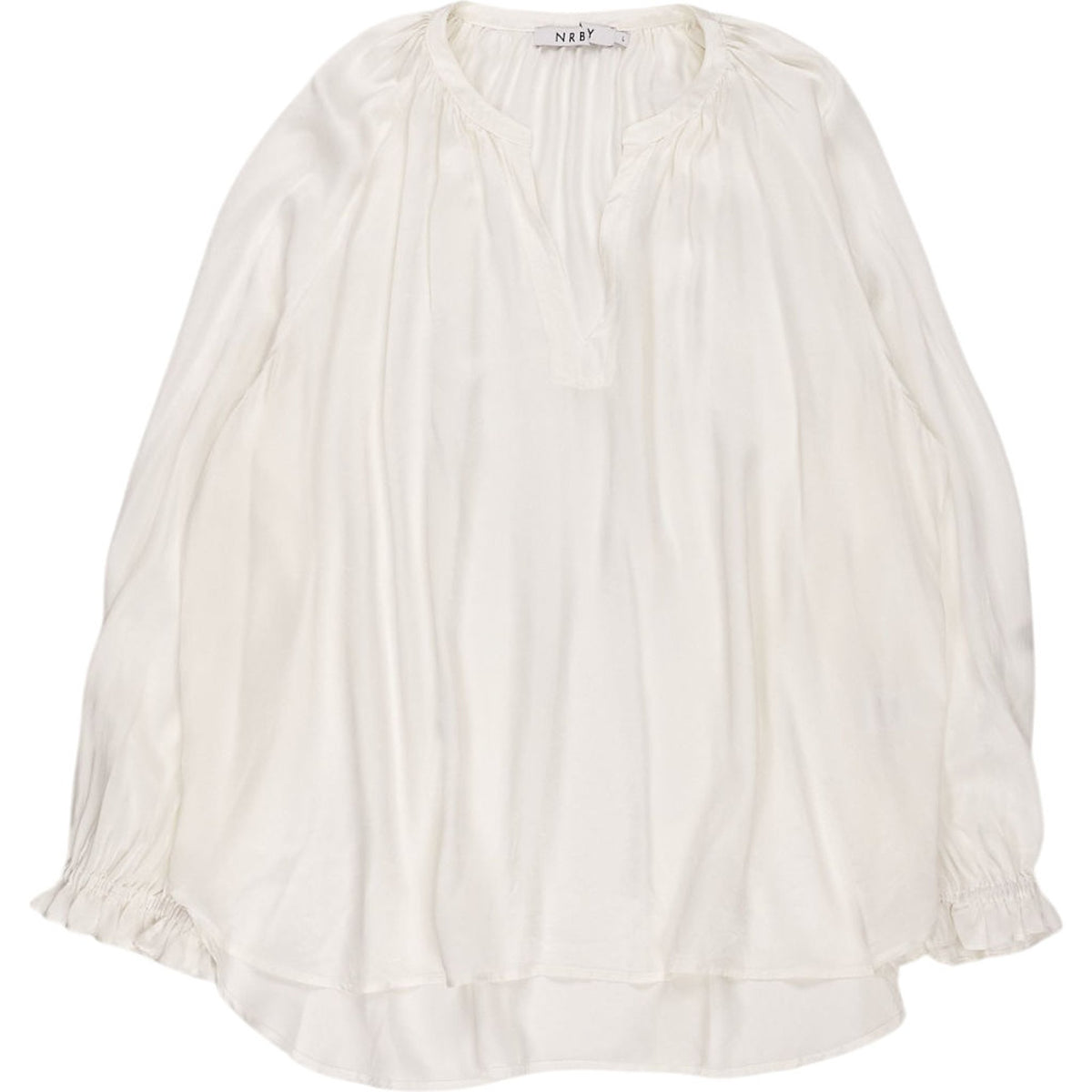 NRBY White Silk Blouse
