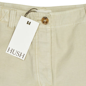 Hush Light Neutral Kia Washed Cotton Trousers