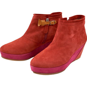 Folk Red Pink Riley Bay Boots EU 37