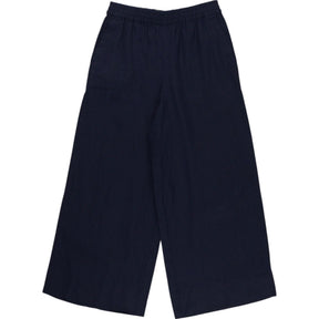 Wyse Navy Wide-Leg Trousers