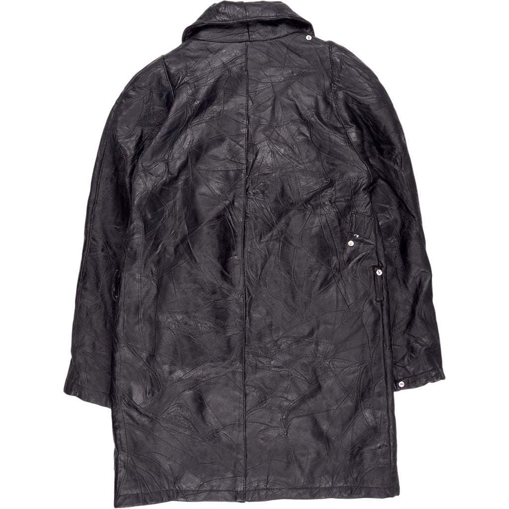 Vintage Navarre Black Leather Coat