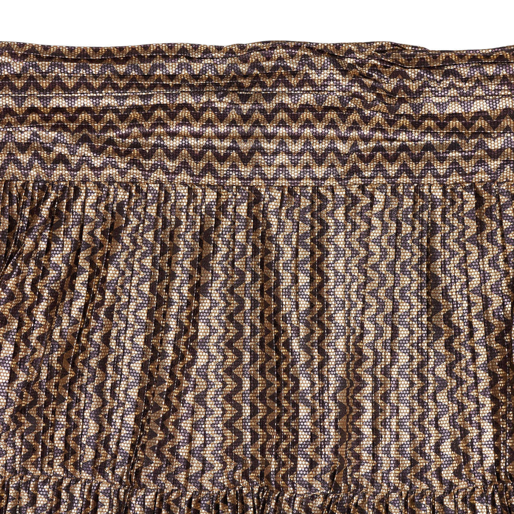 Ba&sh Metallic Brown Pleated Skirt