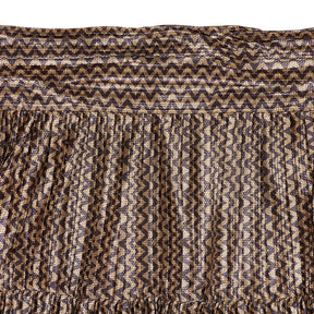 Ba&sh Metallic Brown Pleated Skirt