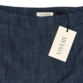 Vivere Navy Kickflare Denim Trousers S - size label removed