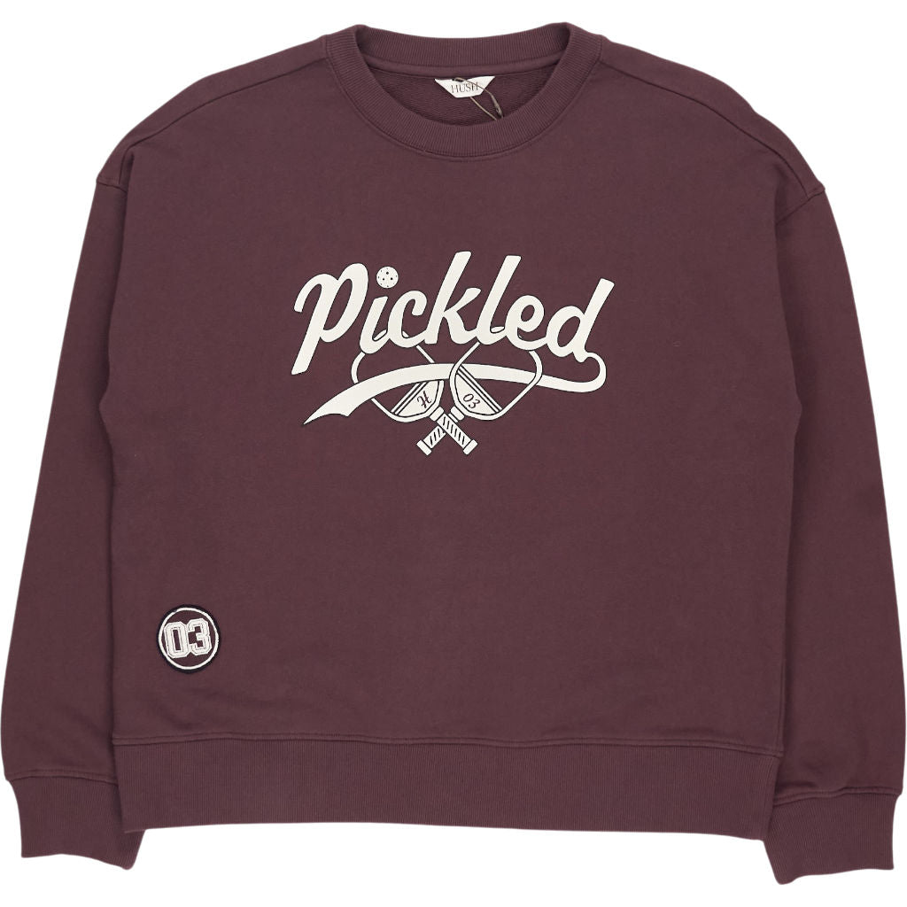 Hush Fudge Brown Pickled Graphic Sweatshirt