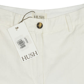 Hush Ecru Emily Cotton Wide Leg Trousers