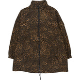 Hush Brown Leopard Print Utility Parka Jacket