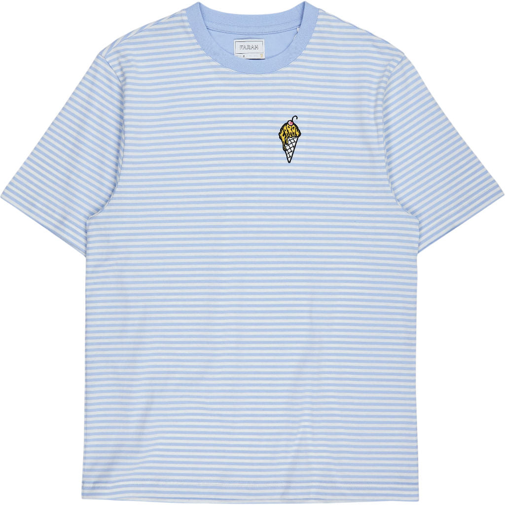 Farah Blue Stripe Ransley T-Shirt