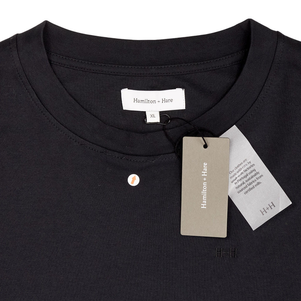 Hamilton + Hare Black Classic T-Shirt