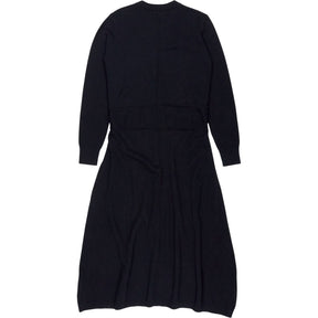 Hush Black Merino Wool Belted Dress