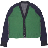 Marni Green Navy Cashmere Cardigan