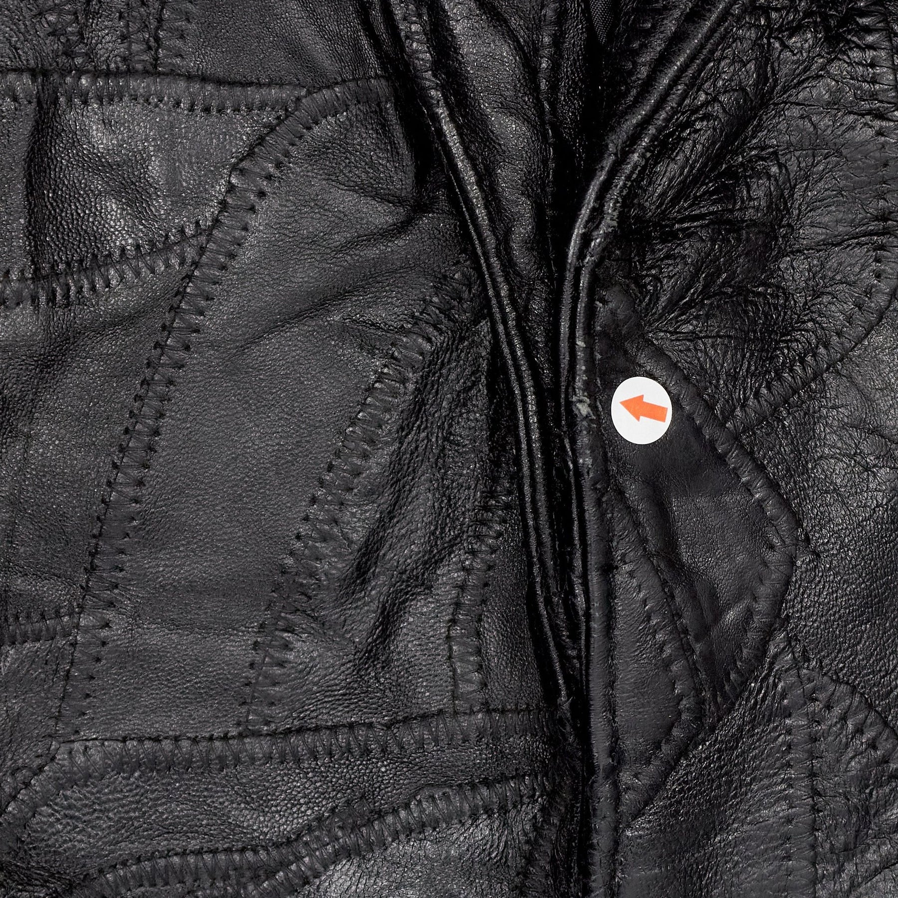 Vintage Navarre Black Leather Coat