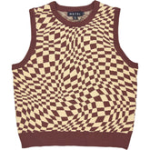Motel Brown Square Knit Vest