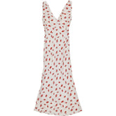 OMNES Red Lips Print Dress