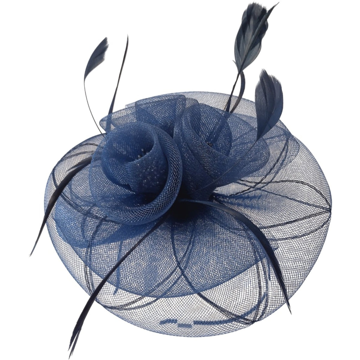 Magpie Accessories Navy Feather Fascinator