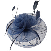 Magpie Accessories Navy Feather Fascinator